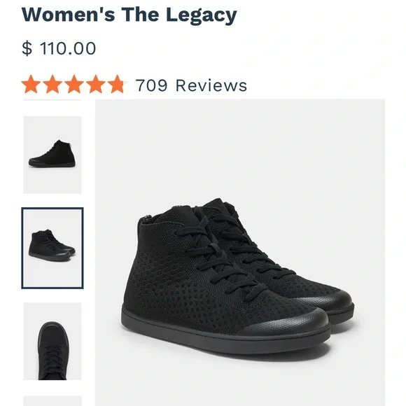 SUAVS women Black High-Top Shoes - BRAND NEW - Picture 2 of 11